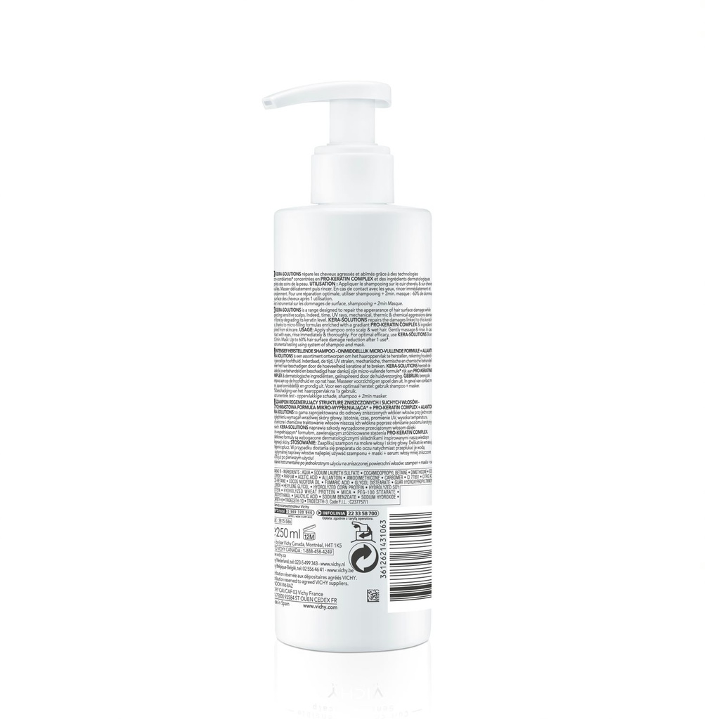 VICHY DERCOS KERA-SOLUTIONS SHAMPOOING RECONSTITUANT 250ML