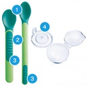 MAM CUILLERE SENSIBLE A LA  CHALEUR  AVEC COUVERTS