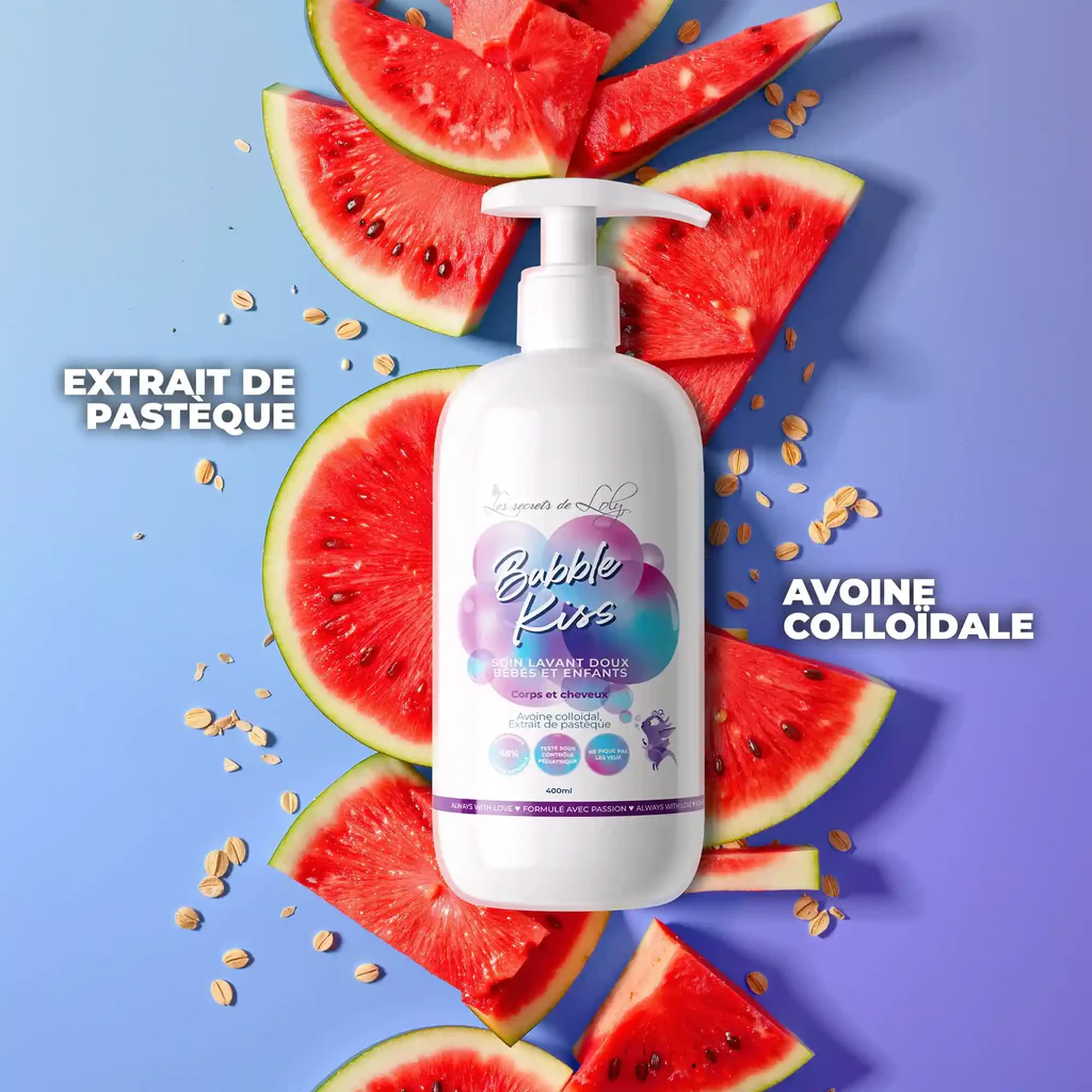 LES SECRETS DE LOLY BUBBLE KISS SOIN LAVANT DOUX BEBES ET ENFANTS 400ML