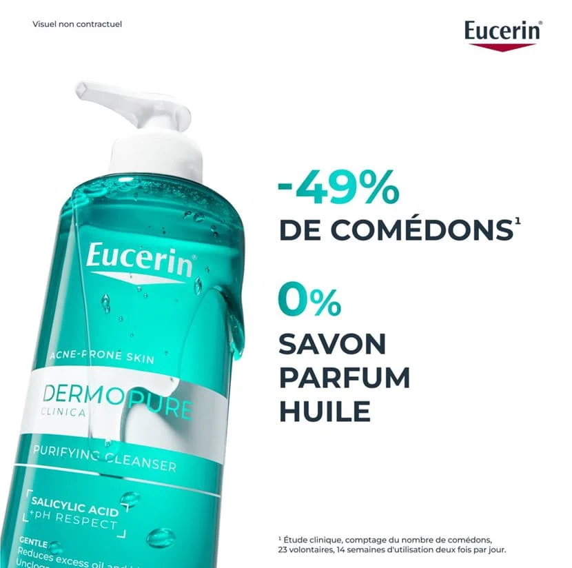 EUCERIN DERMOPURE CLINICAL GEL NETTOYANT PURIFIANT 200ML