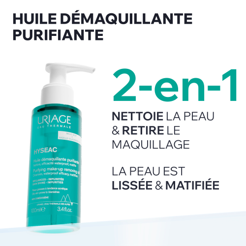URIAGE HYSEAC HUILE DEMAQUILLANTE PURIFIANTE 100ML