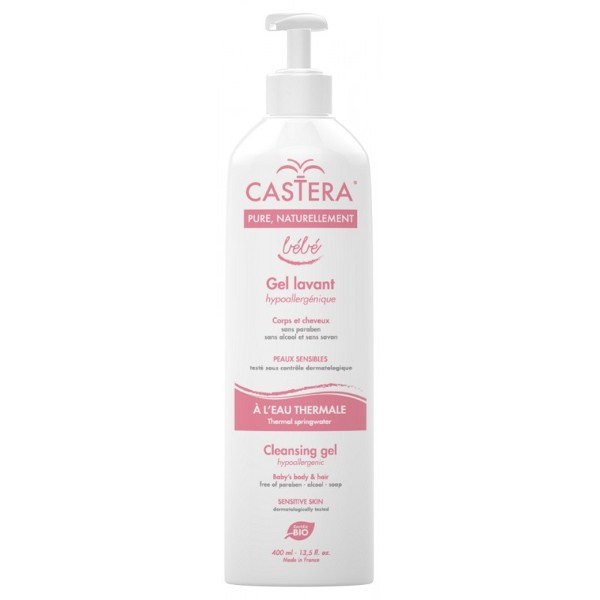 CASTERA GEL LAVANT BEBE BIO CORPS &amp; CHEVEUX 400ML