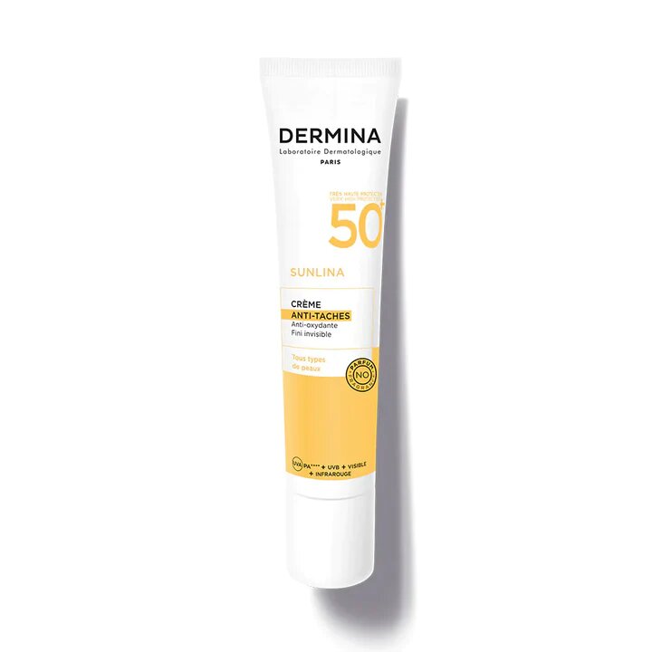 DERMINA SUNLINA CREME ANTI-TACHES SPF50+ INVISIBLE 40ML