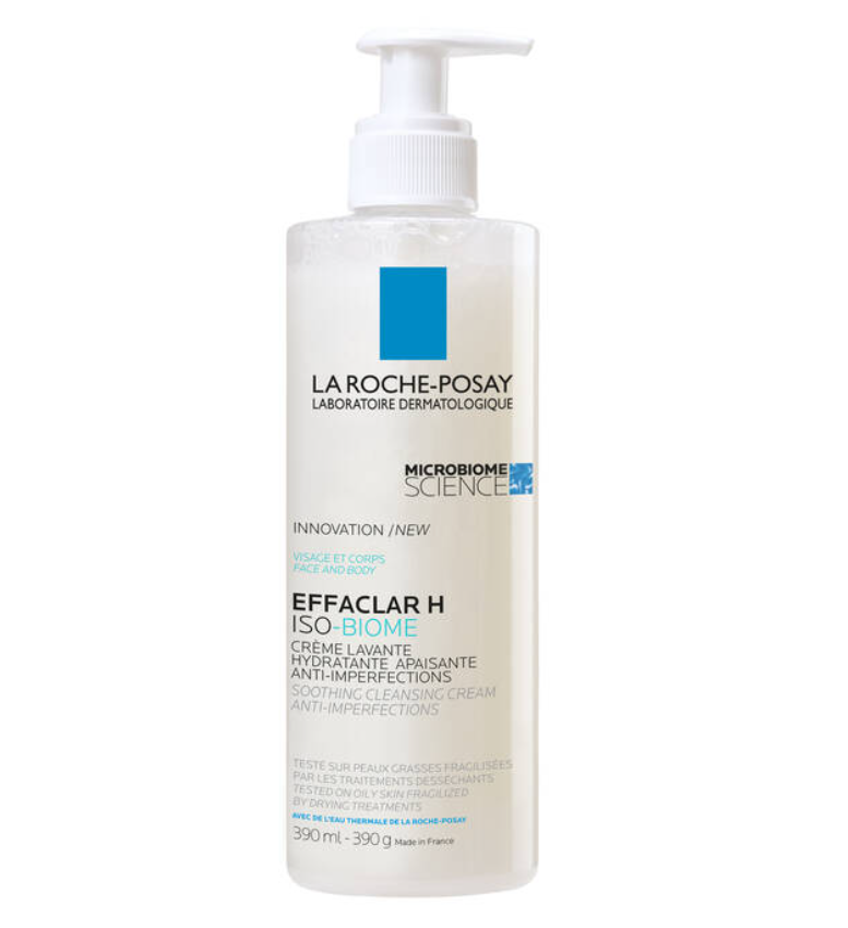 LA ROCHE POSAY EFFACLAR H ISO-BIOME CREME LAVANTE HYDRATANTE APAISANTE 390ML