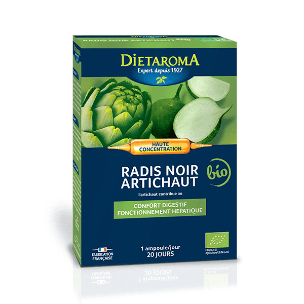 DIETAROMA RADIS NOIR ARTICHAUT 20 AMPOULES