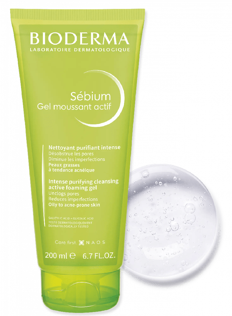 BIODERMA SEBIUM GEL MOUSSANT ACTIF 200ML