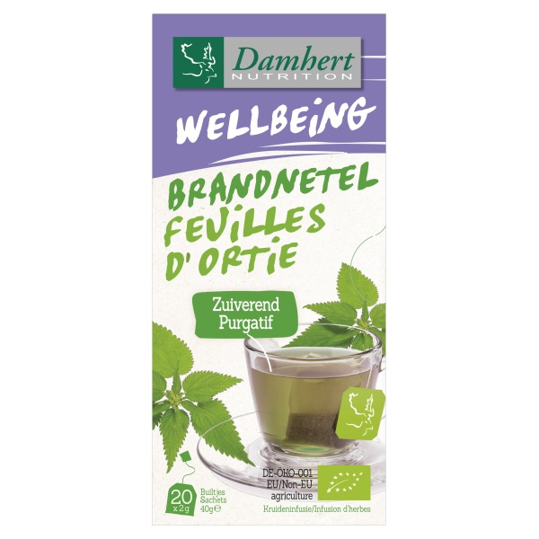 DAMHERT TISANE FEUILLES D' ORTIE 20 SACHETS