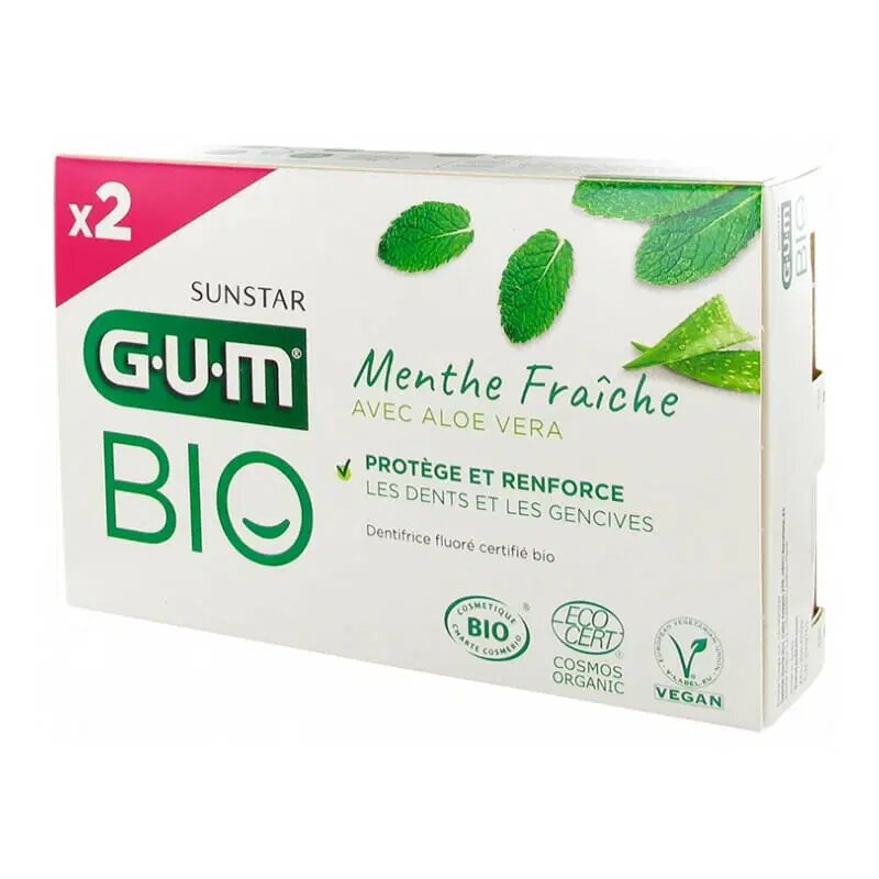 GUM PACK DUO DENTIFRICE BIO 75ML 7020*2