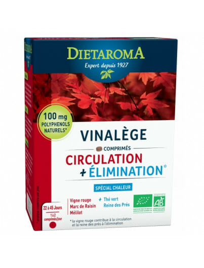 DIETAROMA VINALEGE - CIRCULATION + ELIMINATION - 45 COMPRIMES