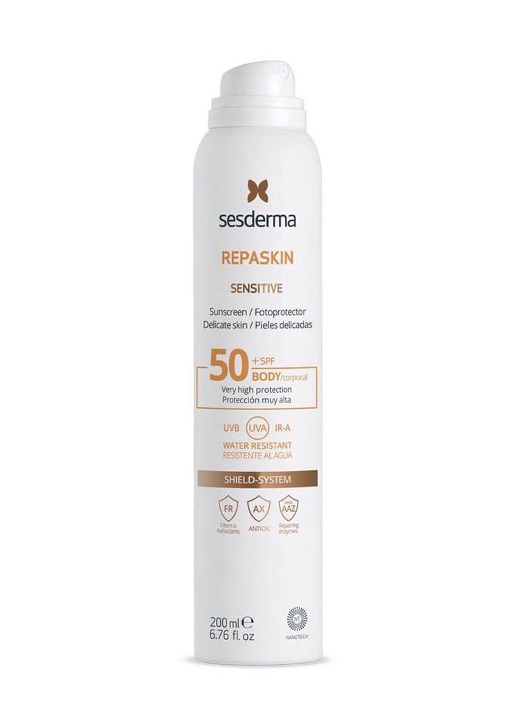 SESDERMA REPASKIN AERESOL SPRAY TRANSPARANT SPF50 200ML