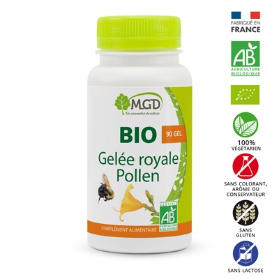 MGD BIO GELEE ROYALE+POLLEN 90 GELULES