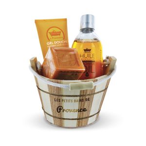 LES PETITS BAINS DE PROVENCE COFFRET BAIN HUILE D'AMANDE
