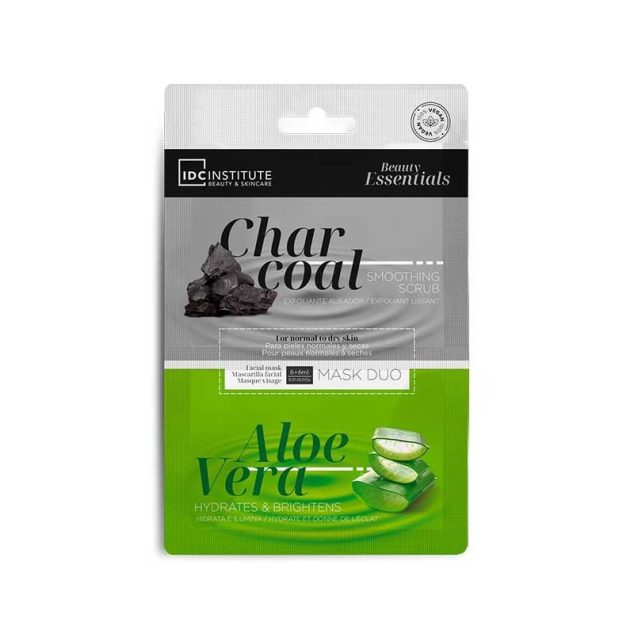 IDC INSTITUTE MASK DUO CHARCOAL & ALOE VERRA