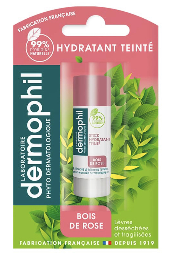 DERMOPHIL STICK HYDRATANT TEINTE - BOIS DE ROSE 5G