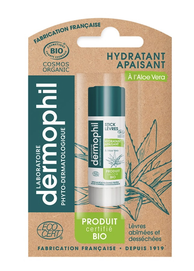 DERMOPHIL STICK BIO HYDRATANT APAISANT - ALOE VERA 4G