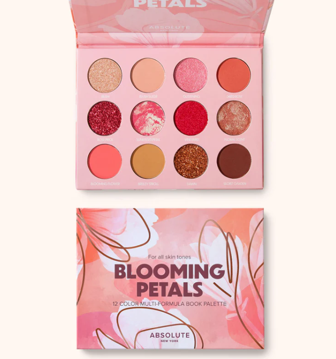 ABSOLUTE NY 12 COLOR PALETTE - BLOOMING PETALS MESP01