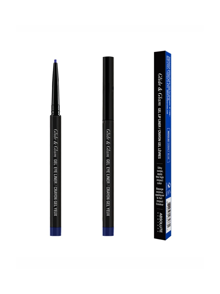 ABSOLUTE NY GLIDE &amp; GLAM GEL EYELINER - COBALT BLUE MDGL02