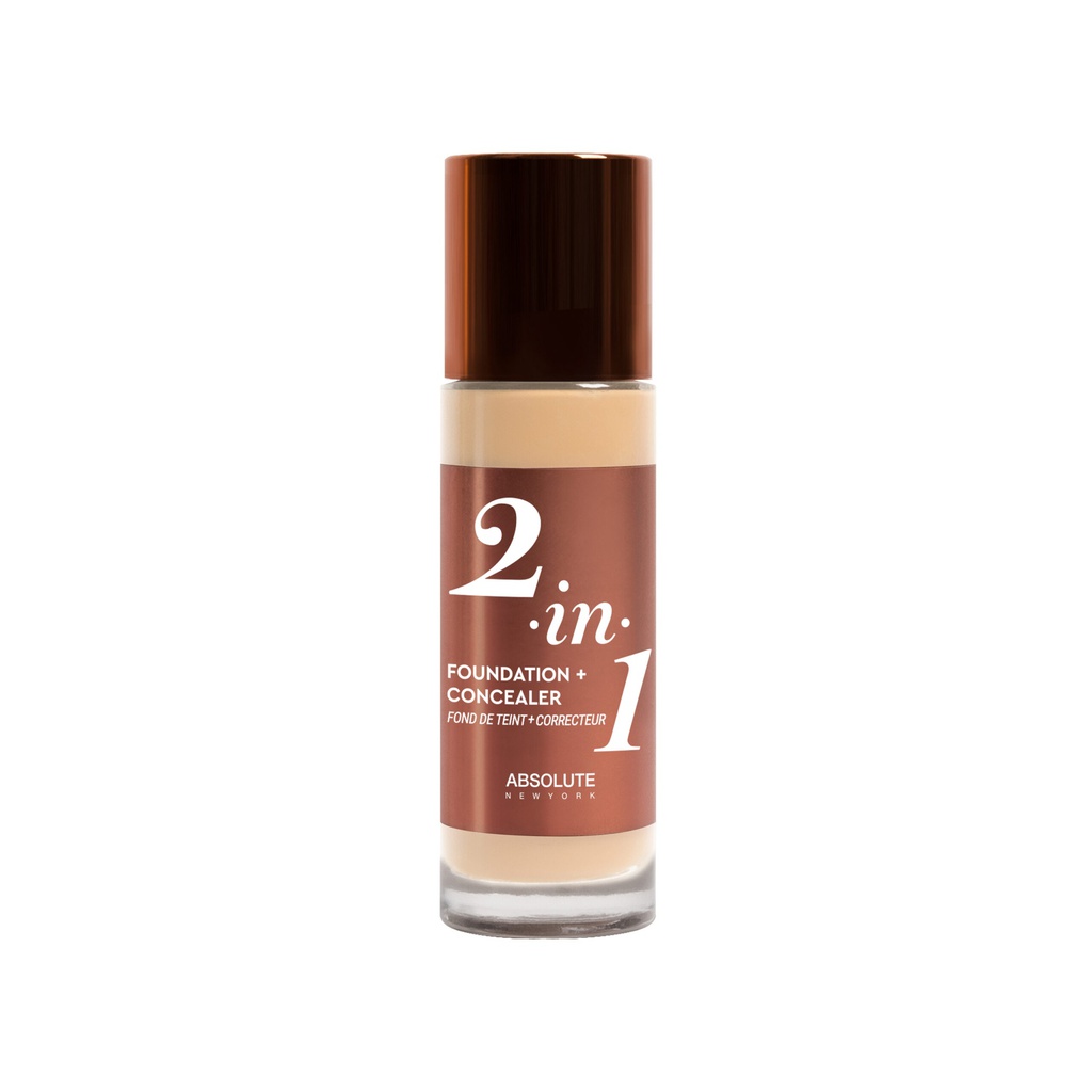 ABSOLUTE NY 2IN1 FOUNDATION &amp; CONCEALER - COOL PORCELAIN MFFC01