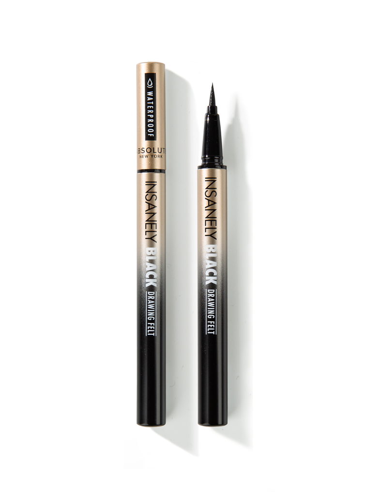 ABSOLUTE NY INSANELY BLACK WATERPROOF EYELINER - DRAWING FELT MELL01