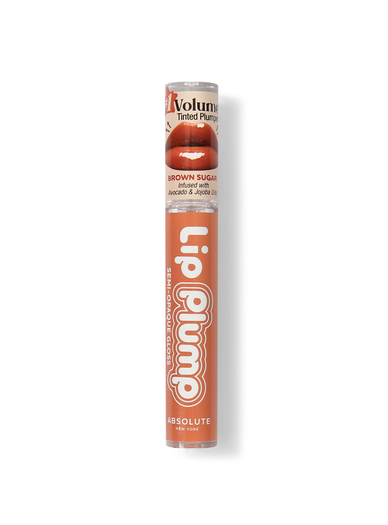 ABSOLUTE NY LIP PLUMP SEMI-OPAQUE GLOSS - BROWN SUGAR MLPG08