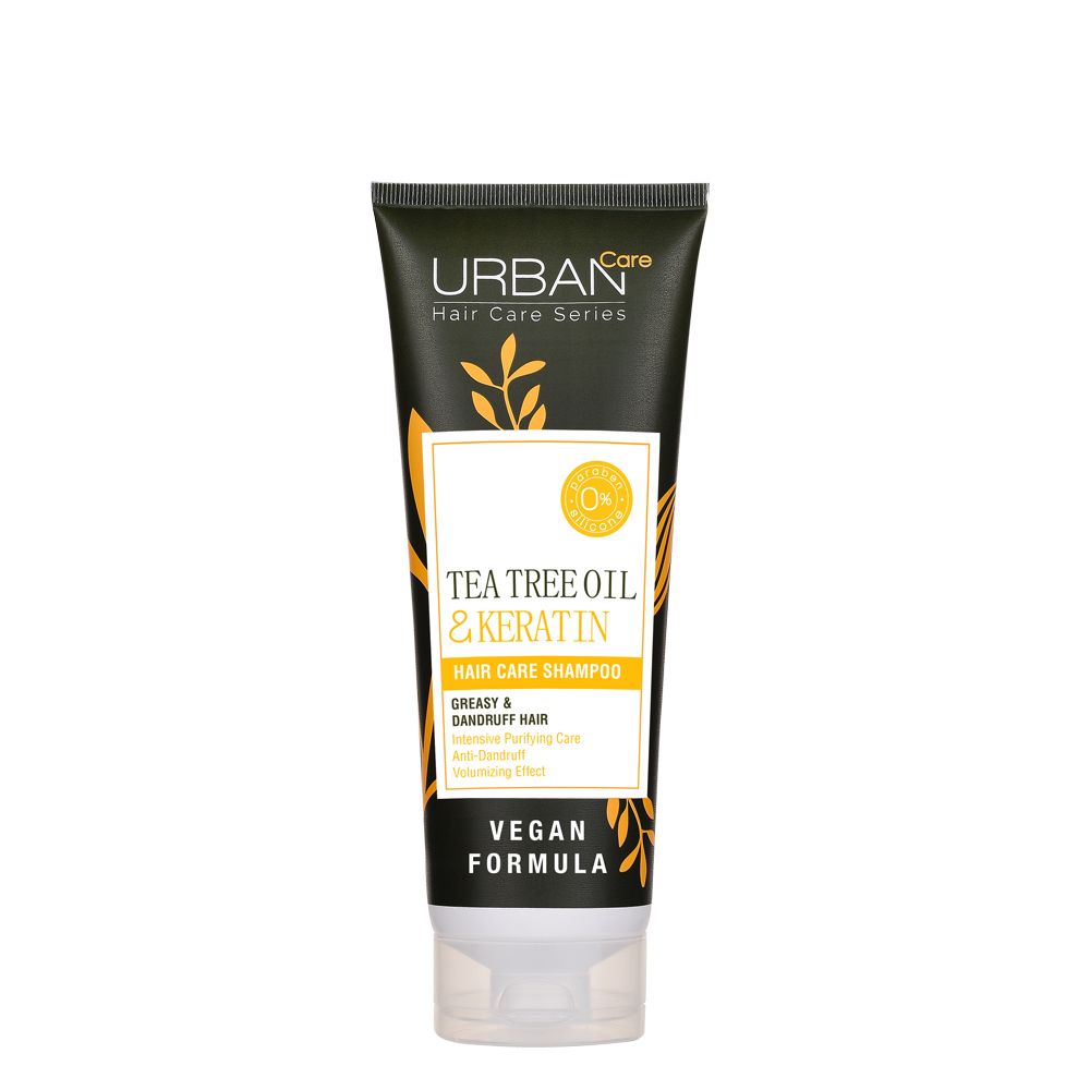 URBAN SHAMPOOING  TEA TREE &amp; KERATINE 250ml