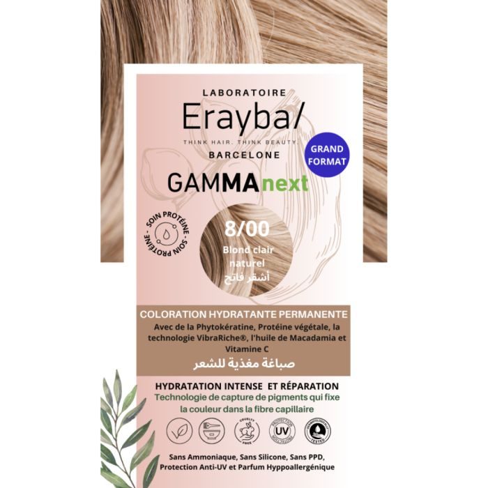 ERAYBA GAMMA NEXT 8/00 BLOND CLAIR NATUREL 100ML