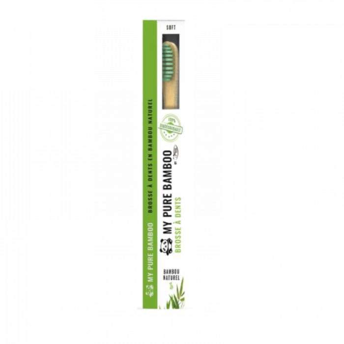 DENTI-SMILE BROSSE A DENTS BAMBOO MEDIUM VERT