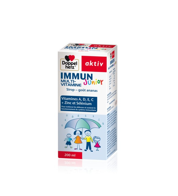 DOPPELHERZ AKTIV IMMUN JUNIOR MULTI-VITAMINES 200ML