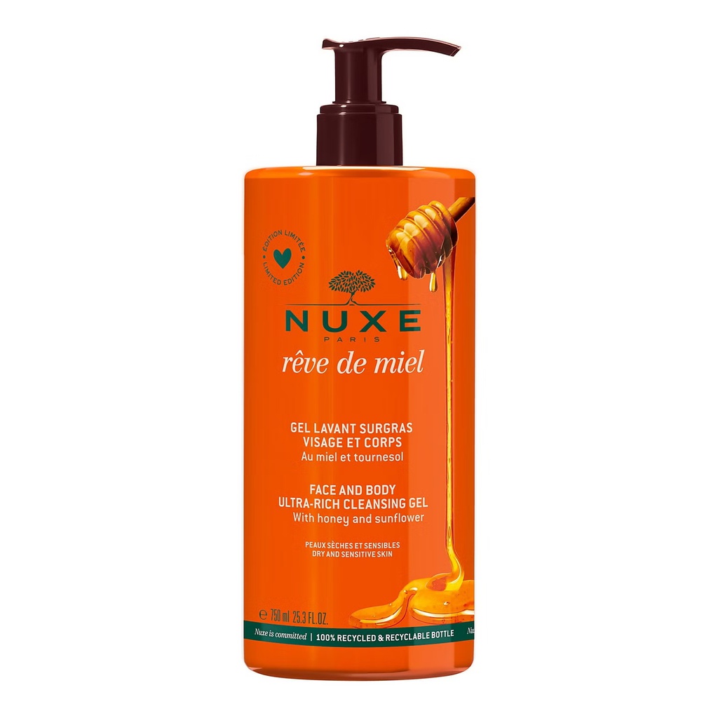 NUXE REVE DE MIEL GEL LAVANT SURGRAS 750ML