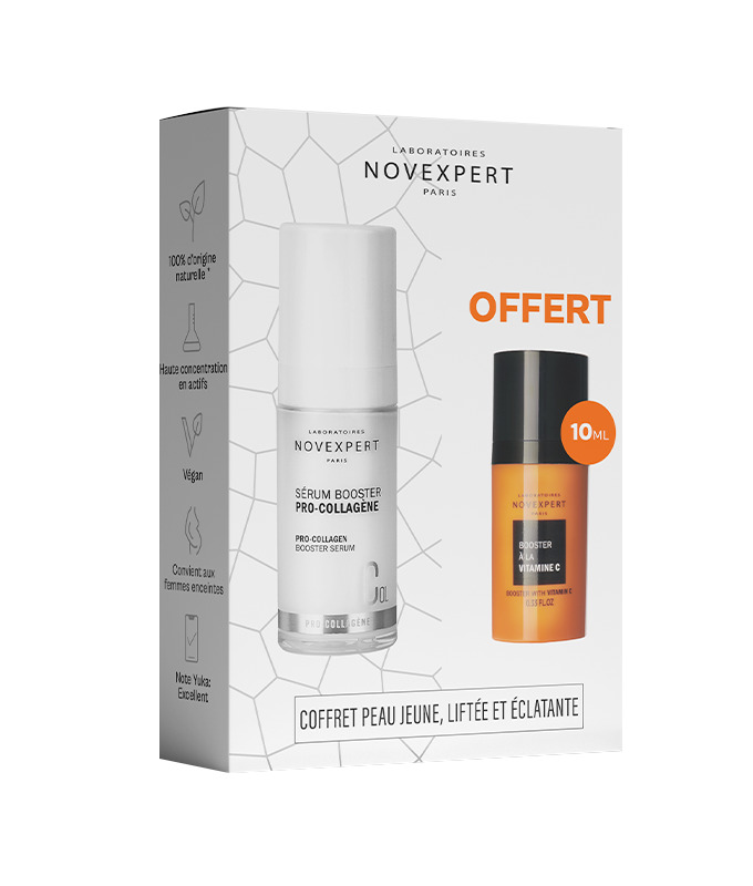 NOVEXPERT COFFRET BOOSTER PRO COLLAGENE 30ML + MINI BOOSTER VITAMINE C 10ML