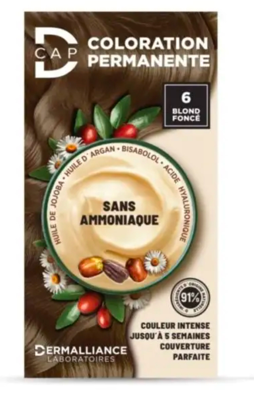 D-CAP COLORATION PERMANENTE - 6 BLOND FONCE
