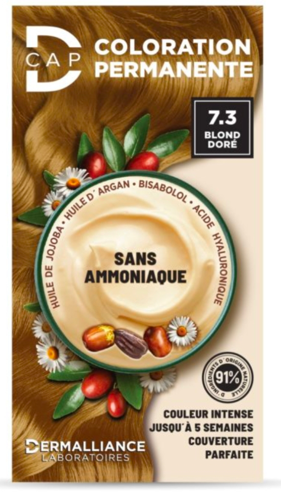 D-CAP COLORATION PERMANENTE - 7.3 BLOND DORE