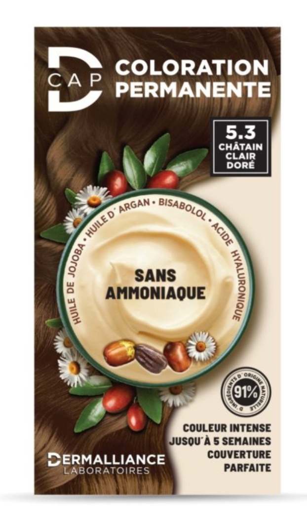 D-CAP COLORATION PERMANENTE - 5.3 CHATAIN CLAIR DORE 