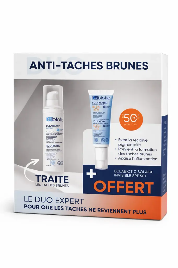 D-BIOTIC PACK ECLABIOTIC INTENSE 50ML + SOLAIRE  INVISIBLE SPF50+ 50ML OFFERT