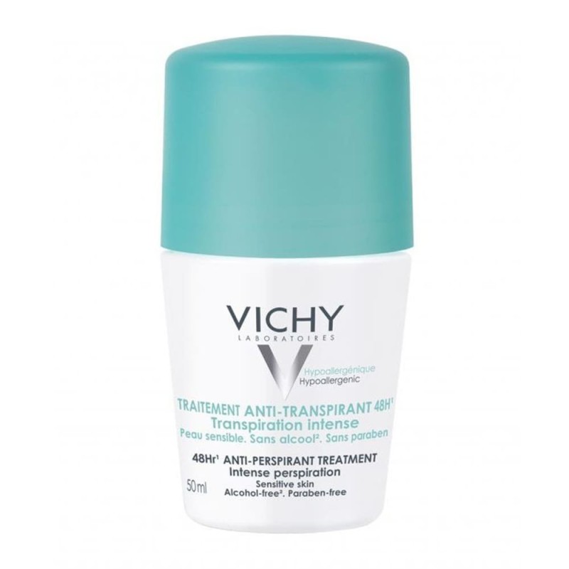 VICHY DEODORANT TRAITEMENT ANTI-TRANSPIRANT 48H TRANSPIRATION INTENSE ROLL-ON 50ML