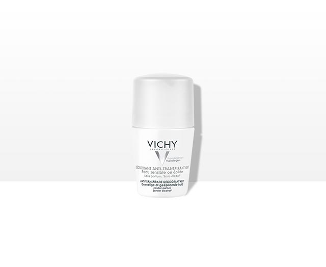 VICHY DEODORANT 48H ANTI-TRANSPIRANT APAISANT PEAU SENSIBLE OU EPILEE ROLL-ON 50ML
