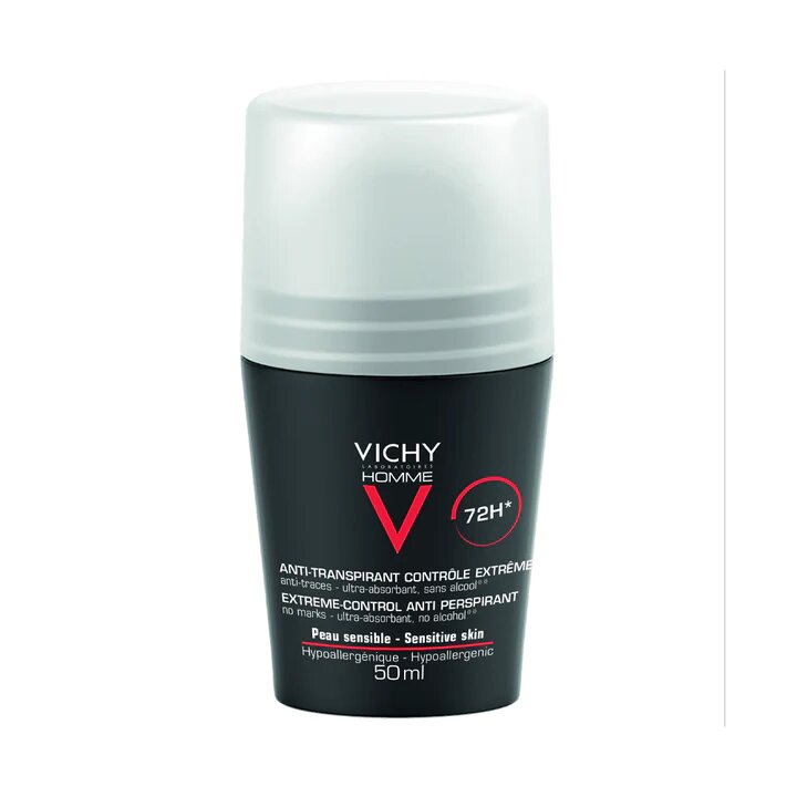 VICHY HOMME DEODORANT 72H ANTI-TRANSPIRANT CONTROLE EXTREME ROLL-ON 50ML