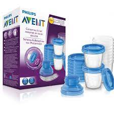 AVENT SET POTS DE CONSERVATION POUR LAIT MATERNEL 180ML/60Z