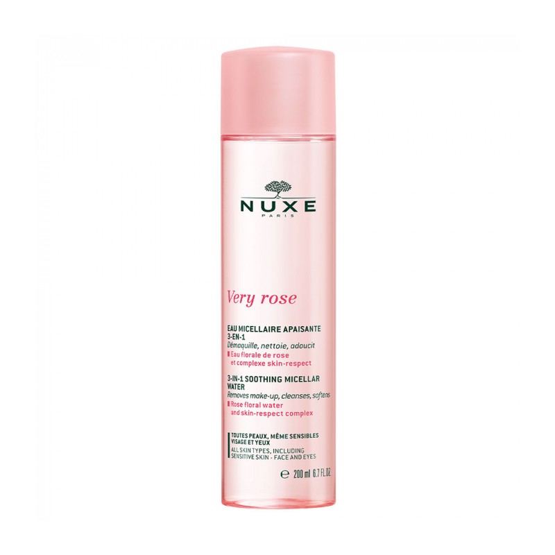 NUXE VERY ROSE EAU DEMAQUILLANTE MICELLAIRE  PEAU SENSIBLE 200ML