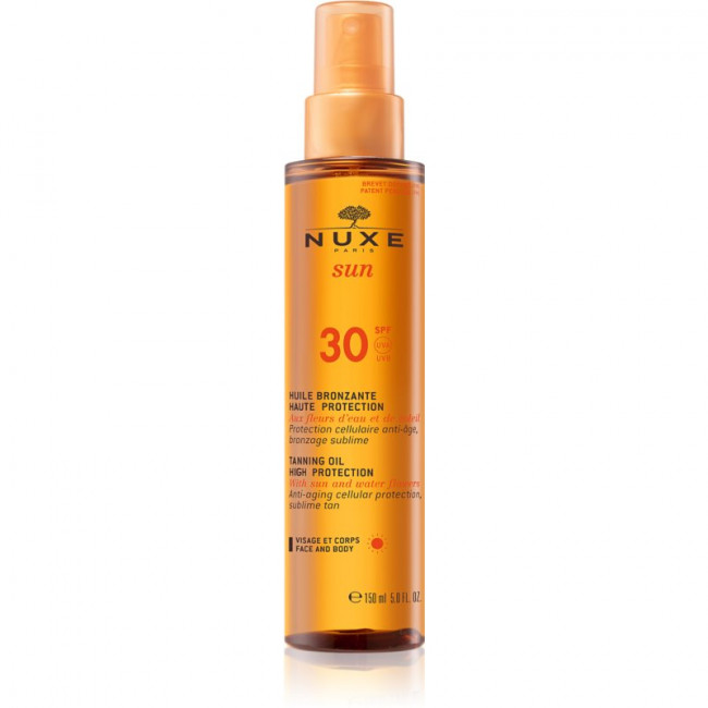 NUXE SUN HUILE BRONZANTE HAUTE PROTECTION SPF 30 VISAGE/CORPSS