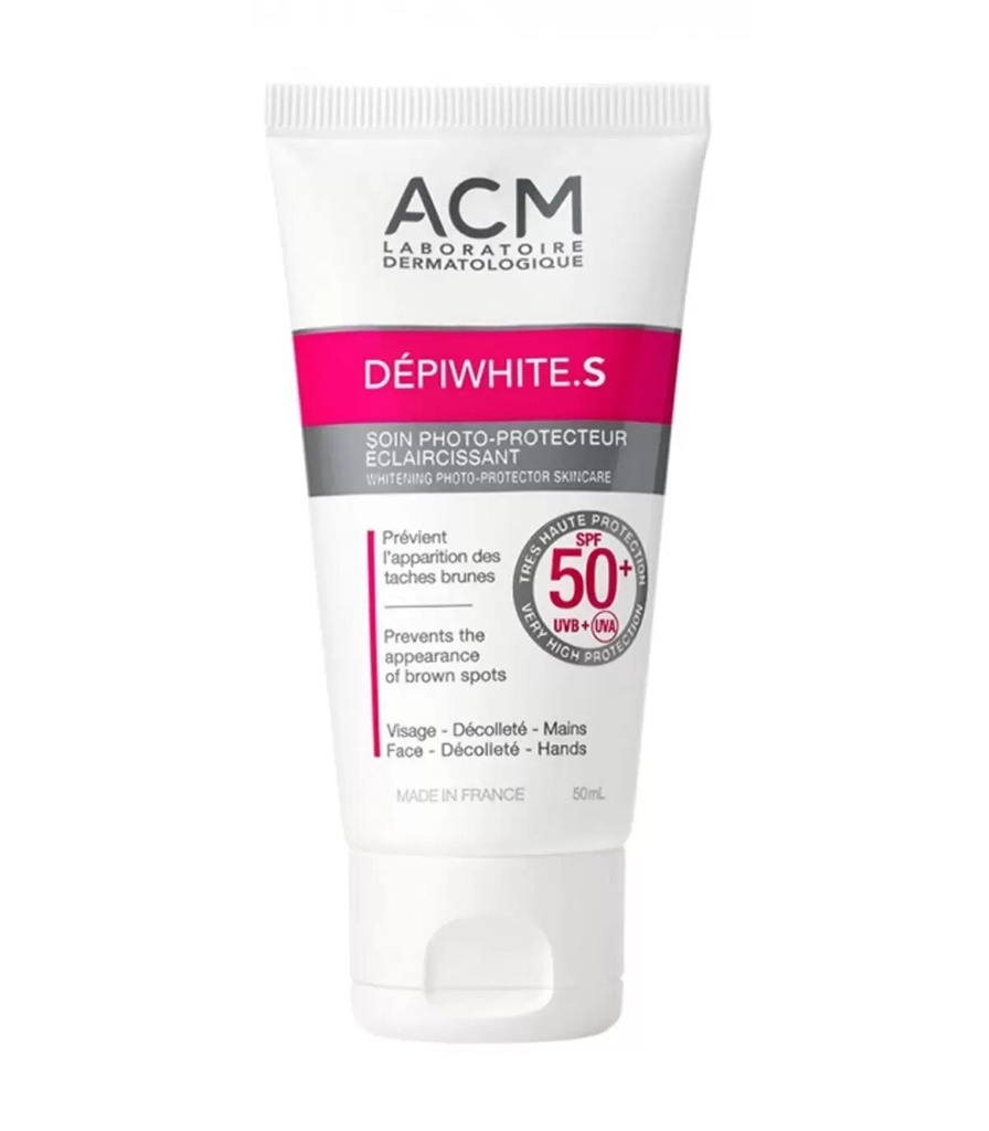 ACM DEPIWHITE S SOIN PHOTO PROTECTEUR ECLAIRCISSANT SPF50+ 50ML
