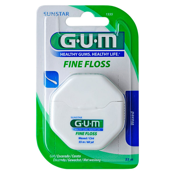 GUM FIL DENTAIRE FINE FLOSS CIRE 1555