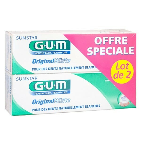 GUM DENTIFRICE ORIGINAL WHITE 2*75ML 1745