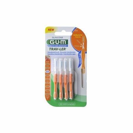 GUM MANCHE 1412 PAR 4 UNITES AVEC BROSSETTE ULTRA-FINE (0.9MM)