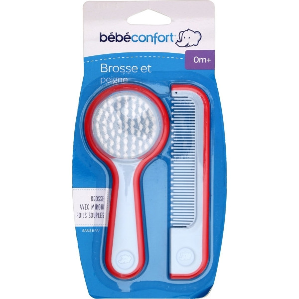 BEBE CONFORT BROSSE ET PEIGNE AVEC MIROIR 0M+