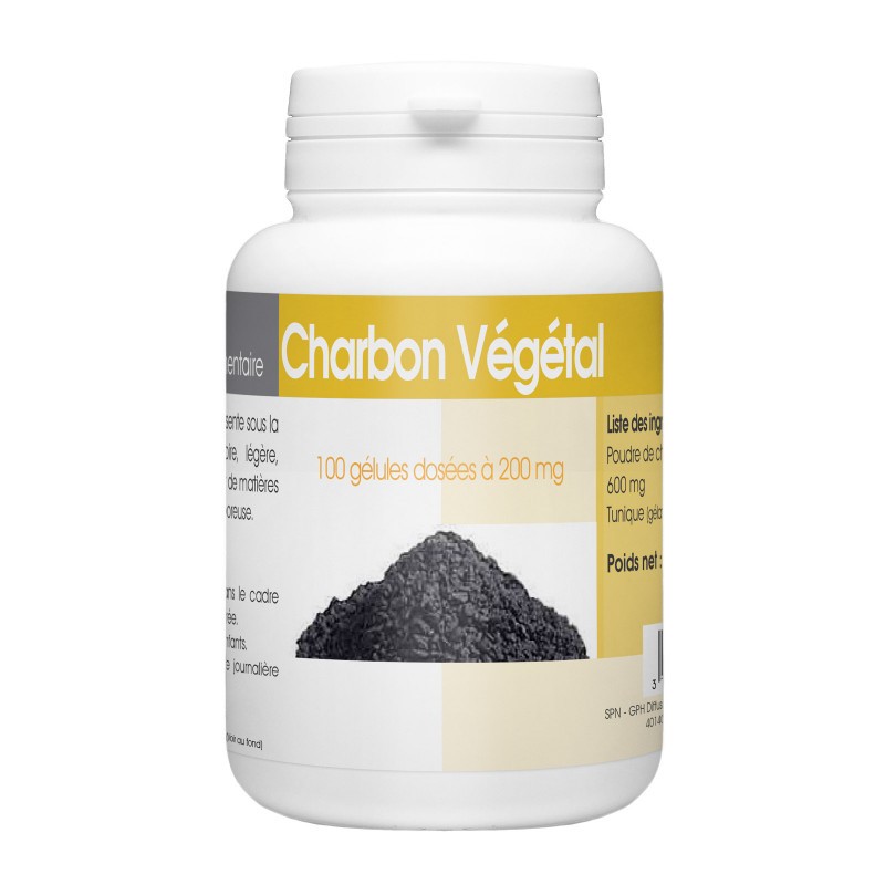 GPH CHARBON VEGETAL 100 GELULES A 200MG