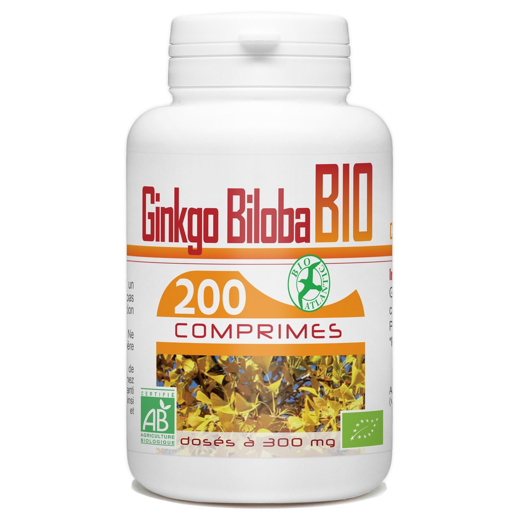 GPH GINKGO BILOBA BIO 120 COMPRIMES DOSES A 300MG