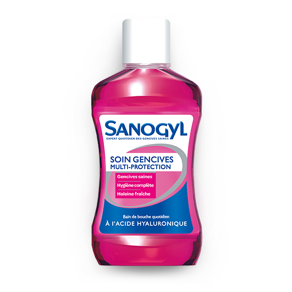 SANOGYL BAIN BOUCHE SOIN GENCIVES MULTI -PROTECTION A L'ACIDE HYALURONIQUE 500 ML