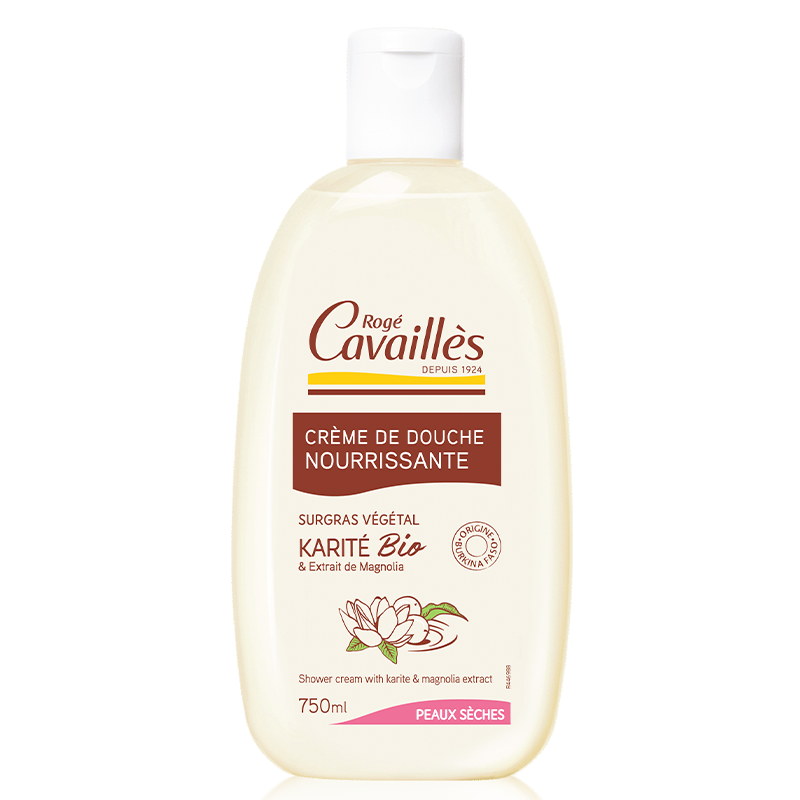 ROGE CAVAILLES CREME DE DOUCHE SURGRAS ACTIF BEURRE DE KARITE ET MAGNOLIA 250ML