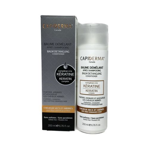 CAPIDERMA BAUME DEMELANT APRES-SHAMPOOING A LA KERATINE 200ML